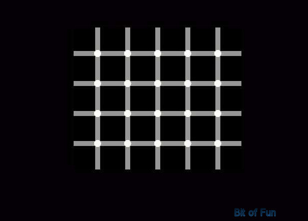 Illusion of disappearing dots