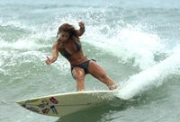 surfing the pier