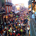 the street at Mardi Gras