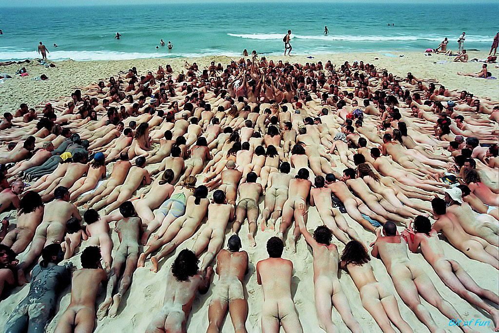 naked on the beach, nudists