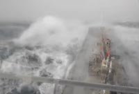 Tanker In a Fierce Storm