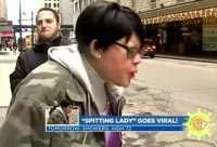 Crazy Spitting Woman