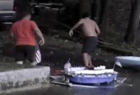 Floating Redneck Fireworks Display