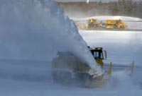 Snow removal at New Chitose Airport