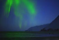 Surfing Under Northern Lights
